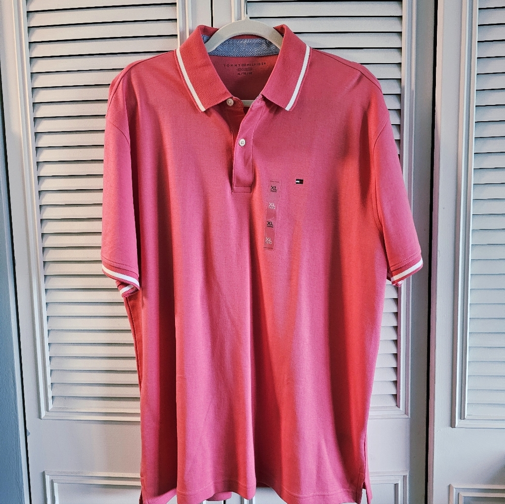 Tommy Hilfiger Men's Coral Polo Shirt